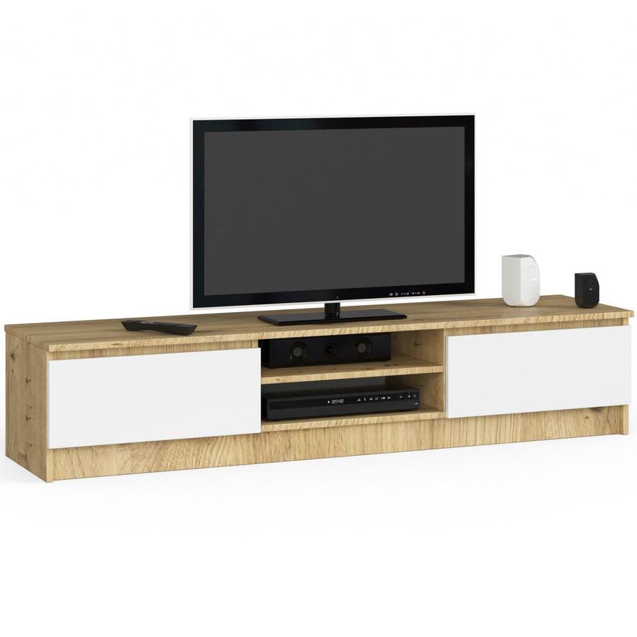 TV-Lowboard – Modernes Lowboard mit 2 Türen und 2 Fächern