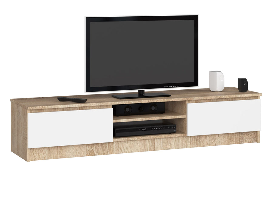 TV-Lowboard – Modernes Lowboard mit 2 Türen und 2 Fächern