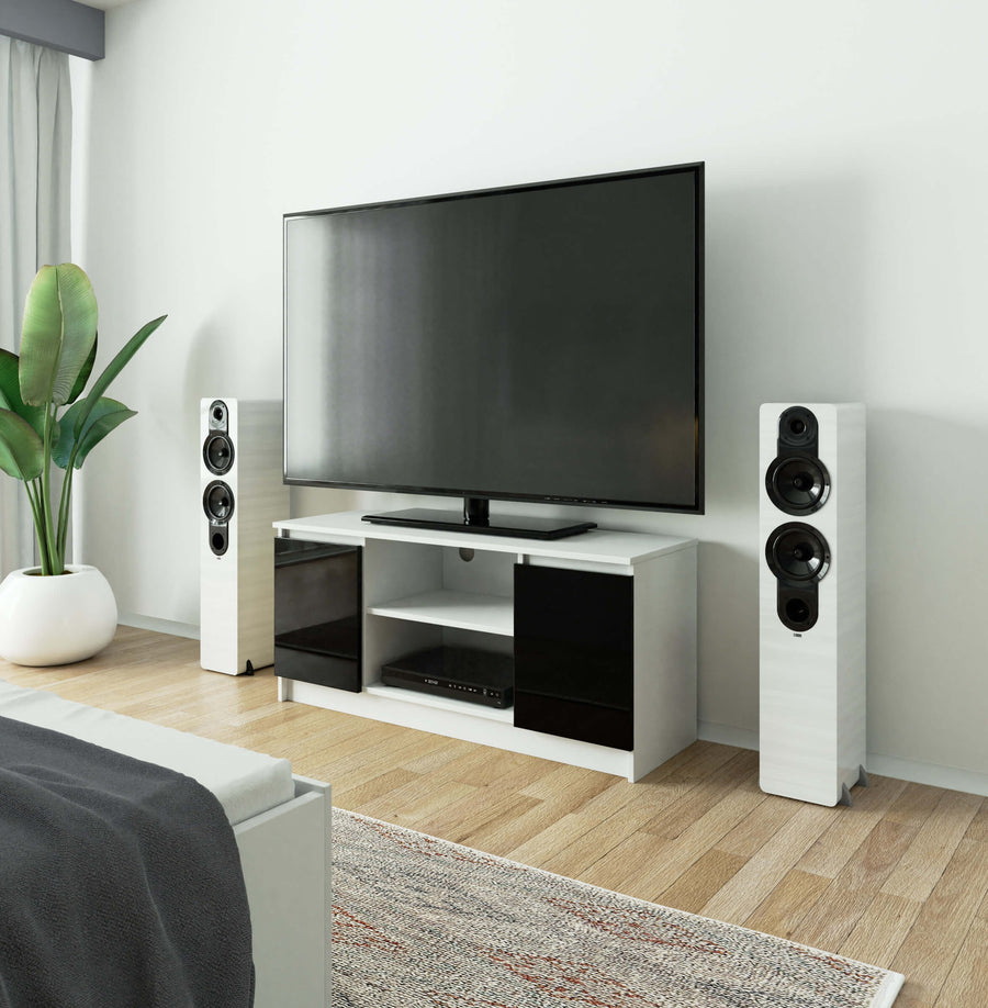 TV-Lowboard – Funktionale Medienaufbewahrung mit Klapptüren
