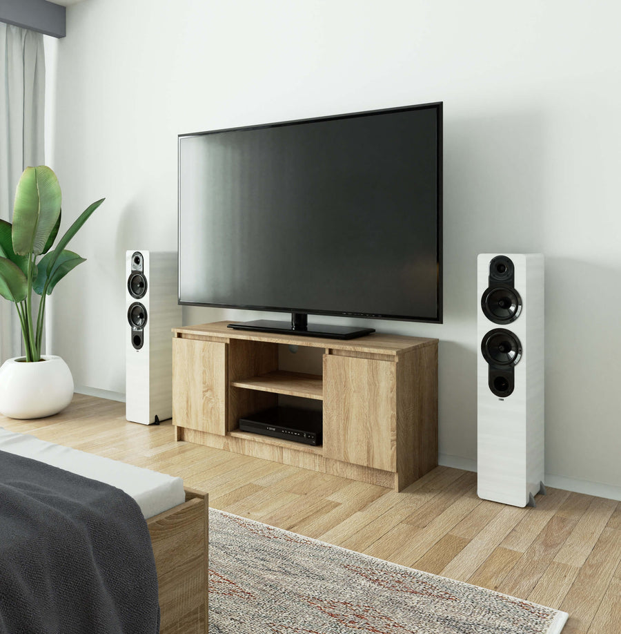 TV-Lowboard – Funktionale Medienaufbewahrung mit Klapptüren