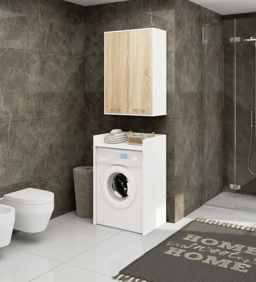 Badezimmerschrank – FIN – Platzsparender Badschrank mit viel Stauraum und modernem Look