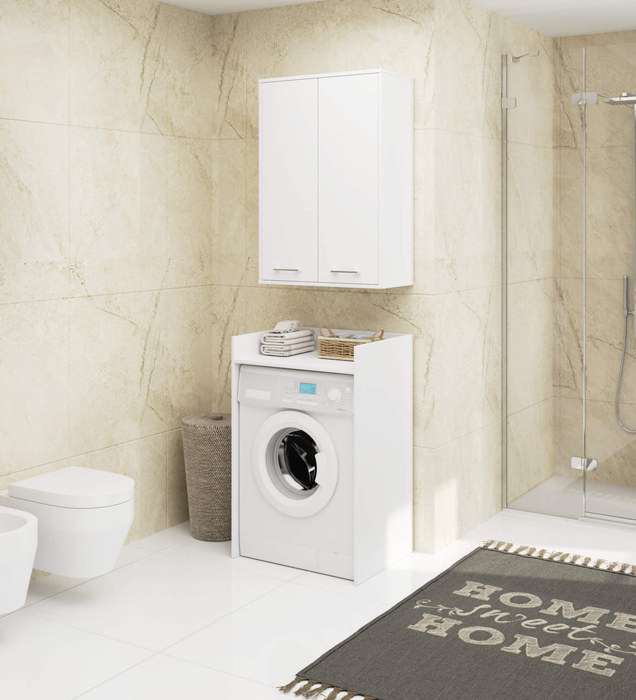 Badezimmerschrank – FIN – Platzsparender Badschrank mit viel Stauraum und modernem Look