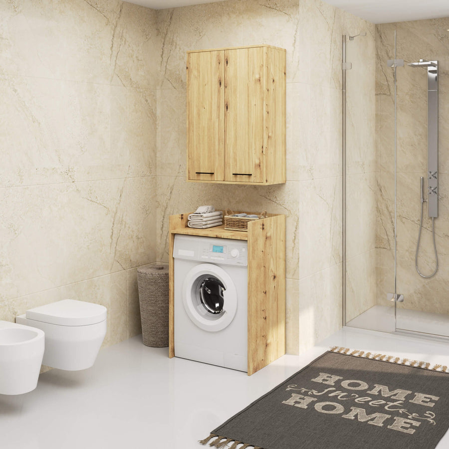 Badezimmerschrank – FIN – Platzsparender Badschrank mit viel Stauraum und modernem Look