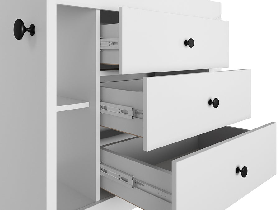 Kommode – TERNI – Elegantes Stauraumwunder in silbergrauer Optik