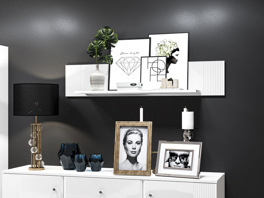 Wandregal – VILLA 07 – Pure Eleganz mit stilvoller Rillenoptik