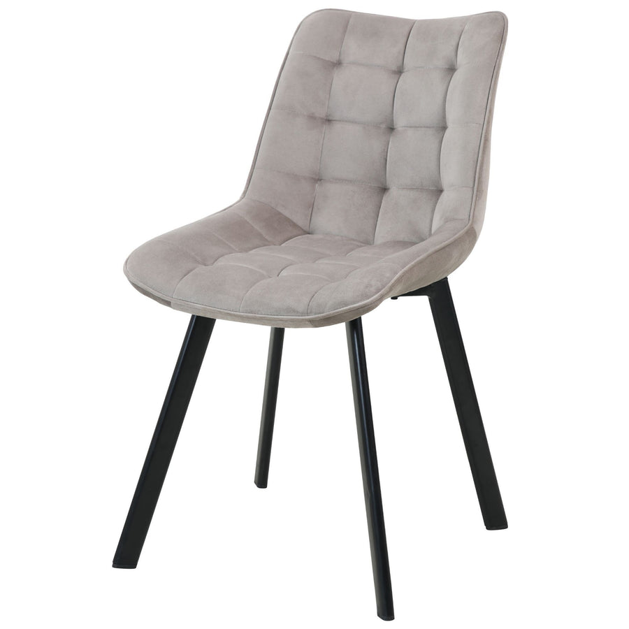 Stuhl – Moderner Samtstuhl mit eleganter Steppung