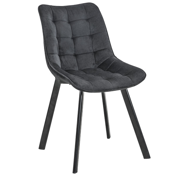 Stuhl – Moderner Samtstuhl mit eleganter Steppung