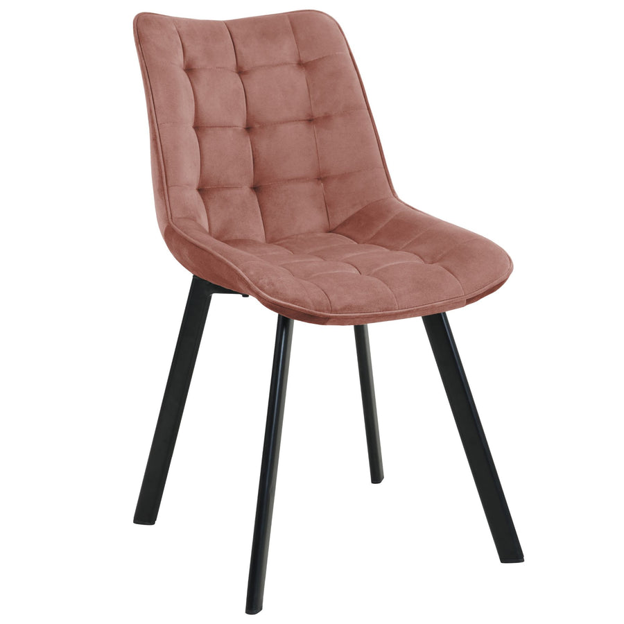 Stuhl – Moderner Samtstuhl mit eleganter Steppung