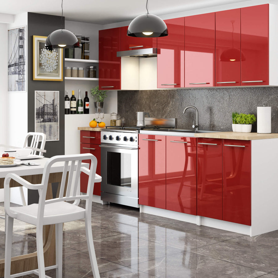 Hängeschrank – OLIWIA – W30, Hochglanz-Optik für ein luxuriöses Küchenambiente