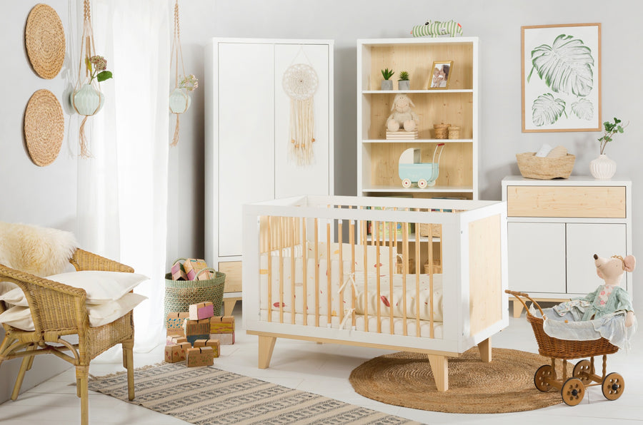 Kinderbett – LYDIA – Modernes Babybett im Boho-Stil
