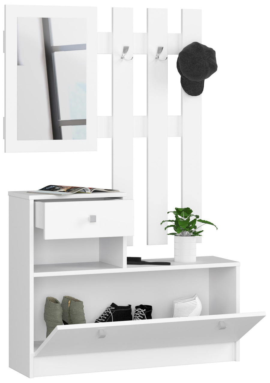 Garderobenmöbel – Praktische Lösung mit Spiegel und Schuhschrank