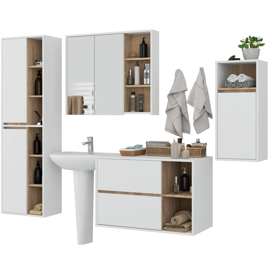 Badezimmer Set – VAMI – Stilvolle Komplettlösung mit viel Stauraum