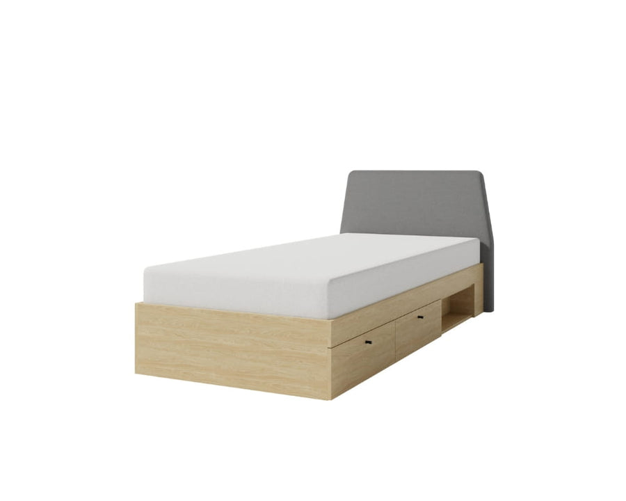ALESSIO System Schlafzimmer-Set – 6 Teile – Beige - Stilvolle Möbel für Schlafen & Lernen