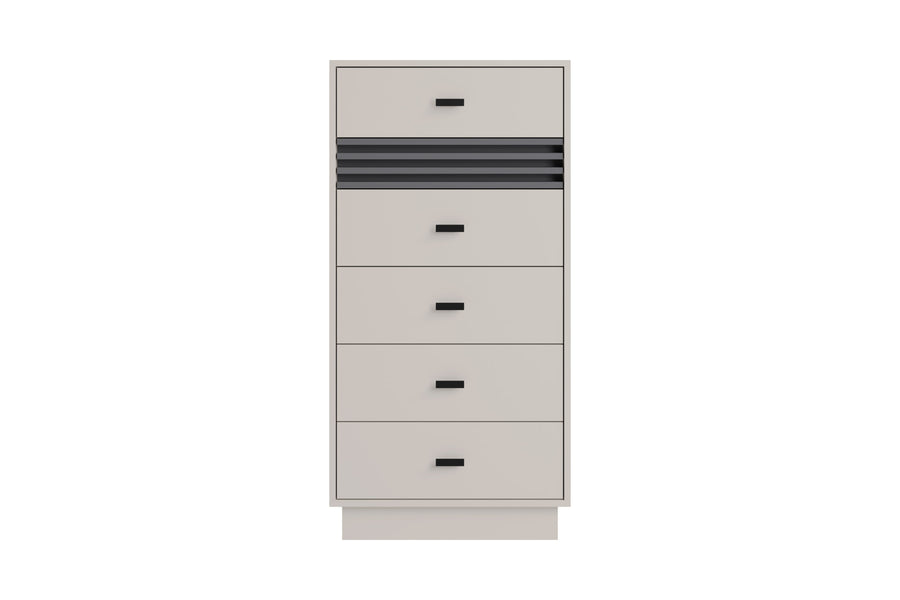 Kommode – ALLMO System 18 – hohe Stauraumkommode mit Schubladen