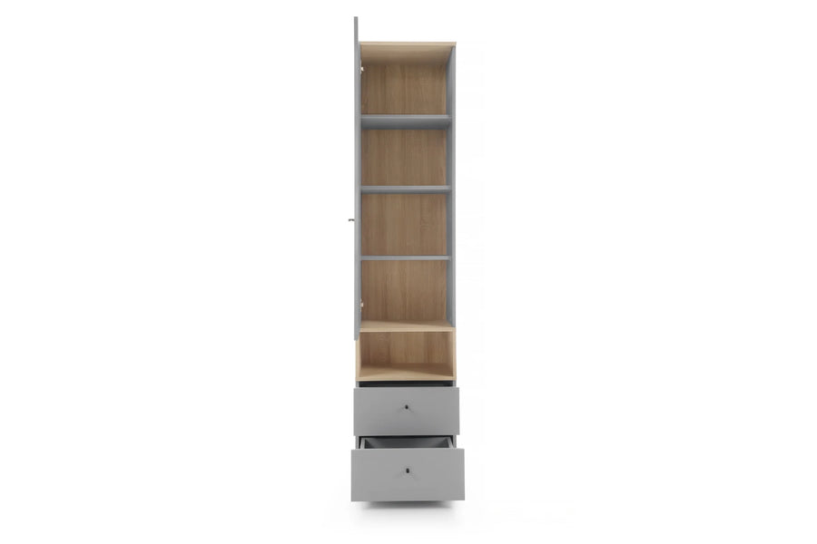 Regalschrank – ORO System 02 – Modern Kinderzimmer Stauraumschrank in Holzoptik