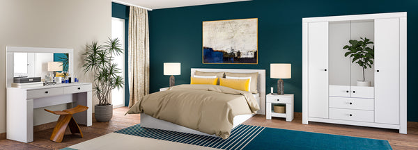 LAHTI – Schlafzimmer-Set – 6-teilig – Modern und kompatibel für stilvolles Wohnen