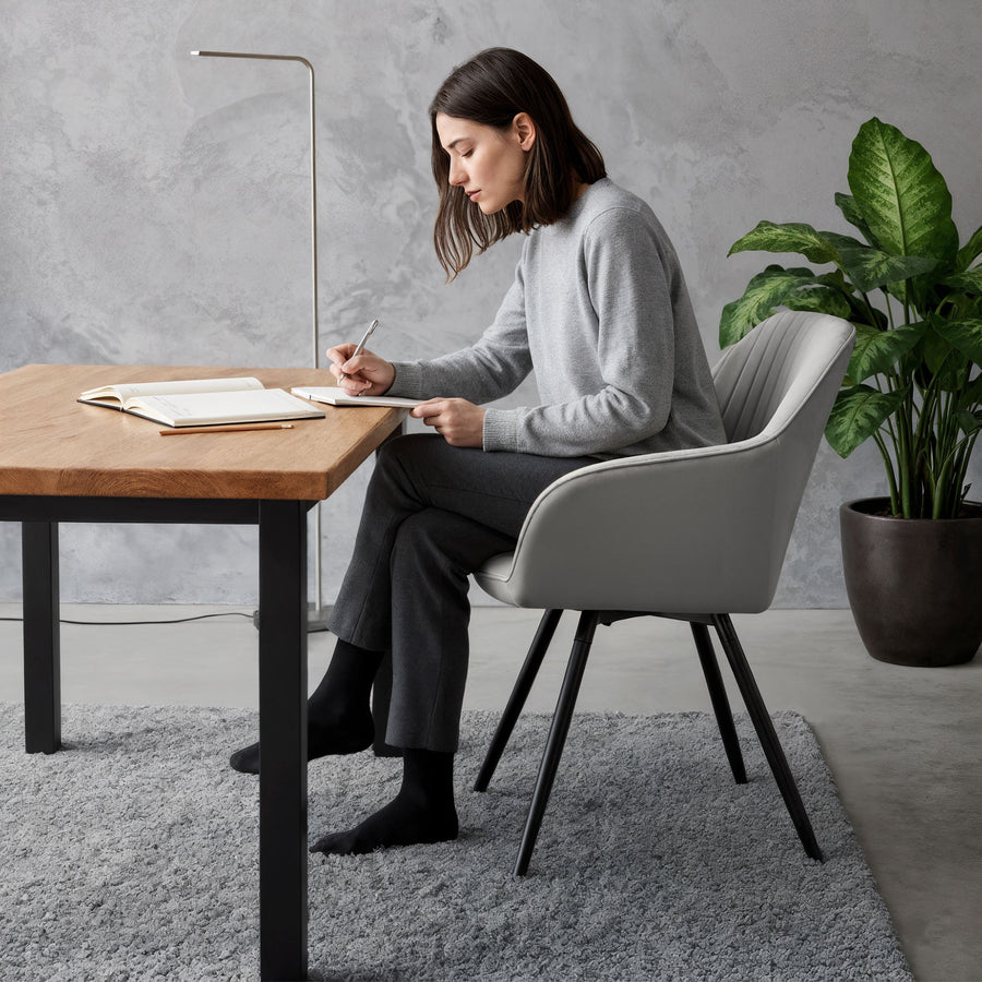 stuhl Set – TURNO – Komfortable Samtstühle mit stilvoller 360° Drehfunktion