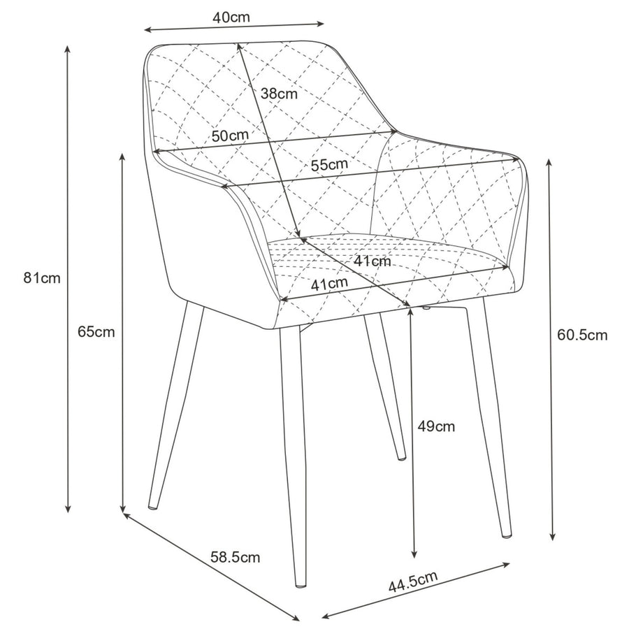Stuhl Set – 2 Teile Dunkelgrün – Komfortables Design im stilvollen Look