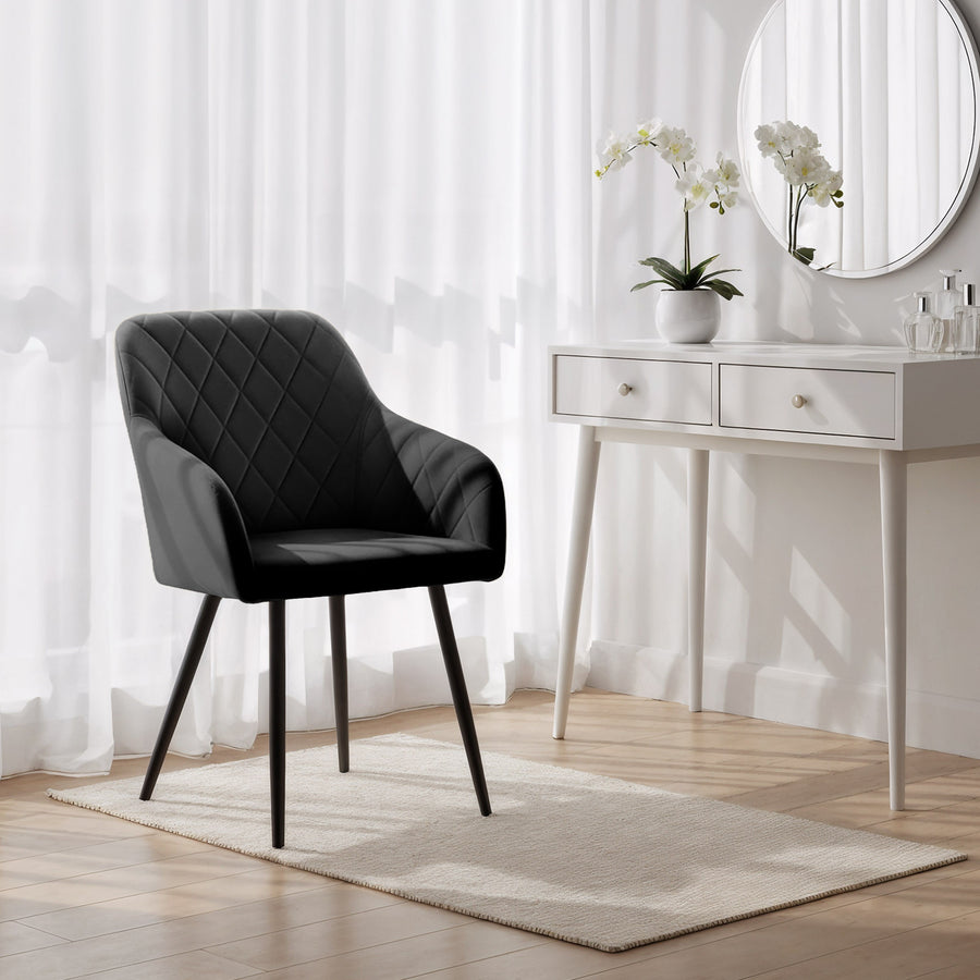 stuhl Set – VELTO – Stilvolle Samtstühle für moderne Wohnräume