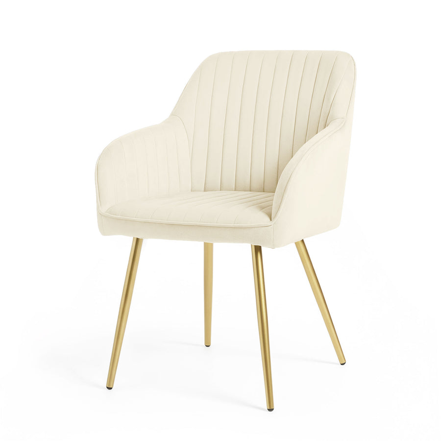 stuhl Set – FLORENCE – Elegante Samtstühle mit modernem Steppdesign