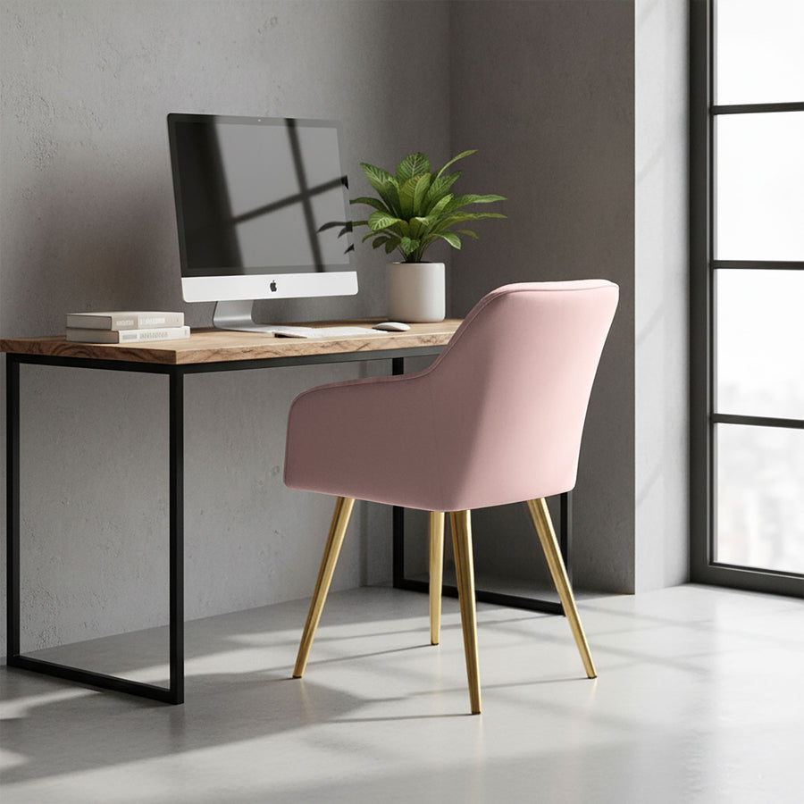 stuhl Set – FLORENCE – Elegante Samtstühle mit modernem Steppdesign