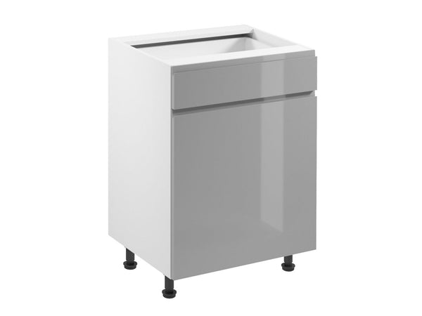 Glanzia Unterschrank 60 cm D60S1 – Grau Hochglanz