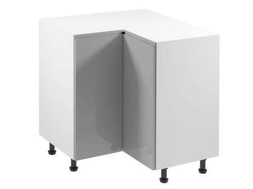 Glanzia Eckunterschrank 79 cm D90N – Grau Hochglanz