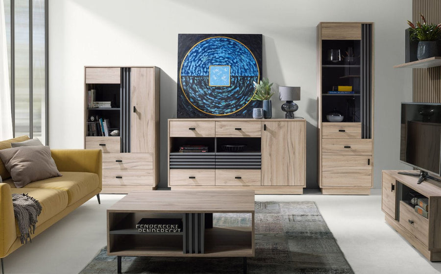 TV-Lowboard – ALLMO System – 125-155 cm – Modernes Design für Ihr Wohnzimmer