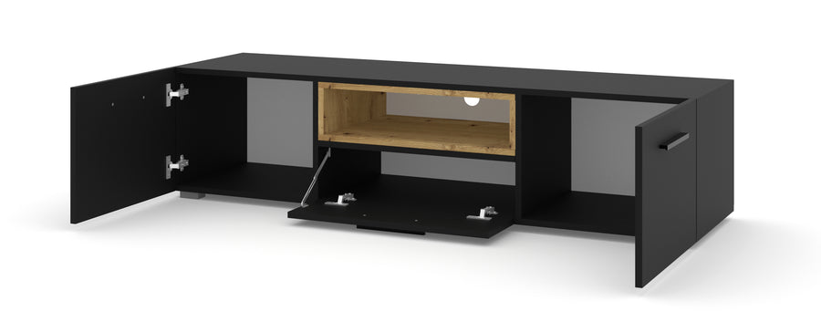 TV-Lowboard – ANETTE – 151 cm Fernsehschrank mit Holzoptik