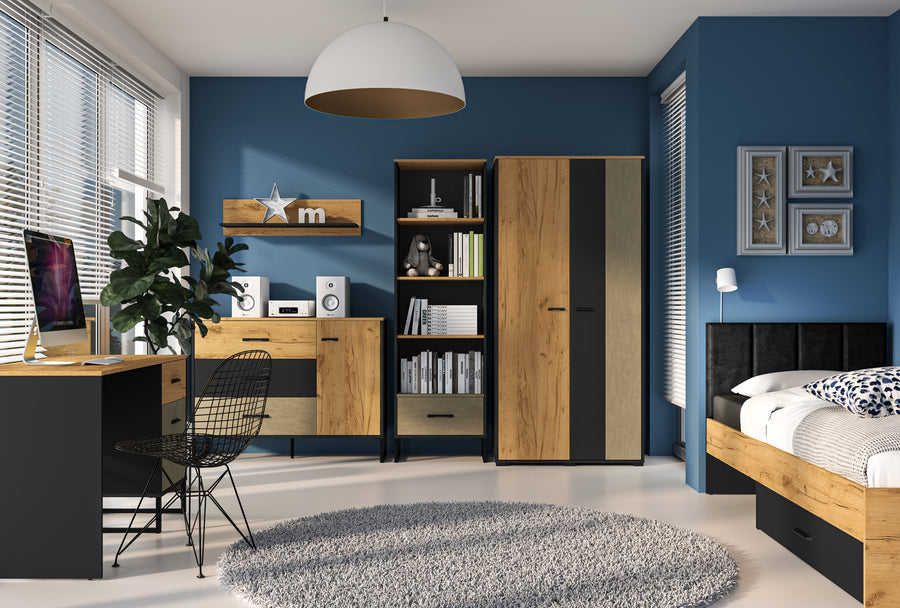 Schlafzimmer Set 6-teilig – COLT – Moderne Industrial Einrichtung für stilvolle Schlafzimmer