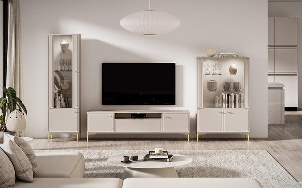Wohnzimmer Set 3-teilig – SANDRO – Stilvolle Kombination für moderne Wohnzimmer