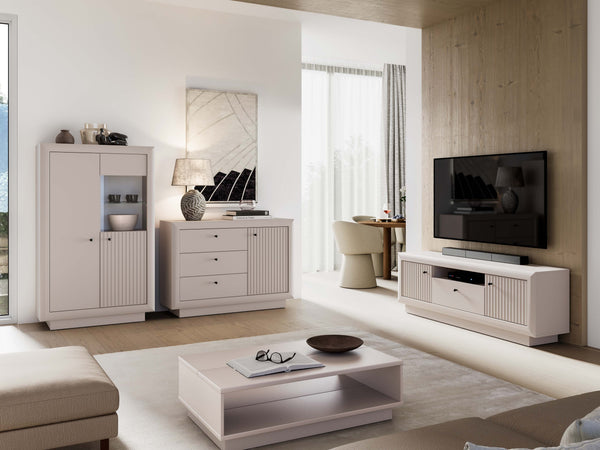 Wohnzimmer Set 3-teilig – SOLO – Moderne Wohnlösung mit elegantem Design und praktischem Stauraum
