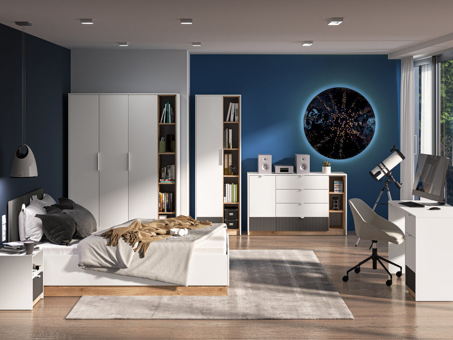 Schlafzimmer Set 6-teilig – TORINO – Modernes Wohnen mit stilvollem Design, Komfort und großzügigem Stauraum