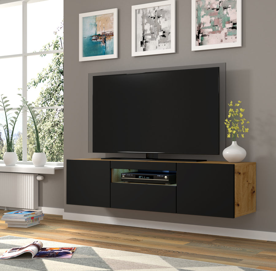 TV-Schrank – AURA – Modernes Hänge- und Standmöbel mit Stauraum