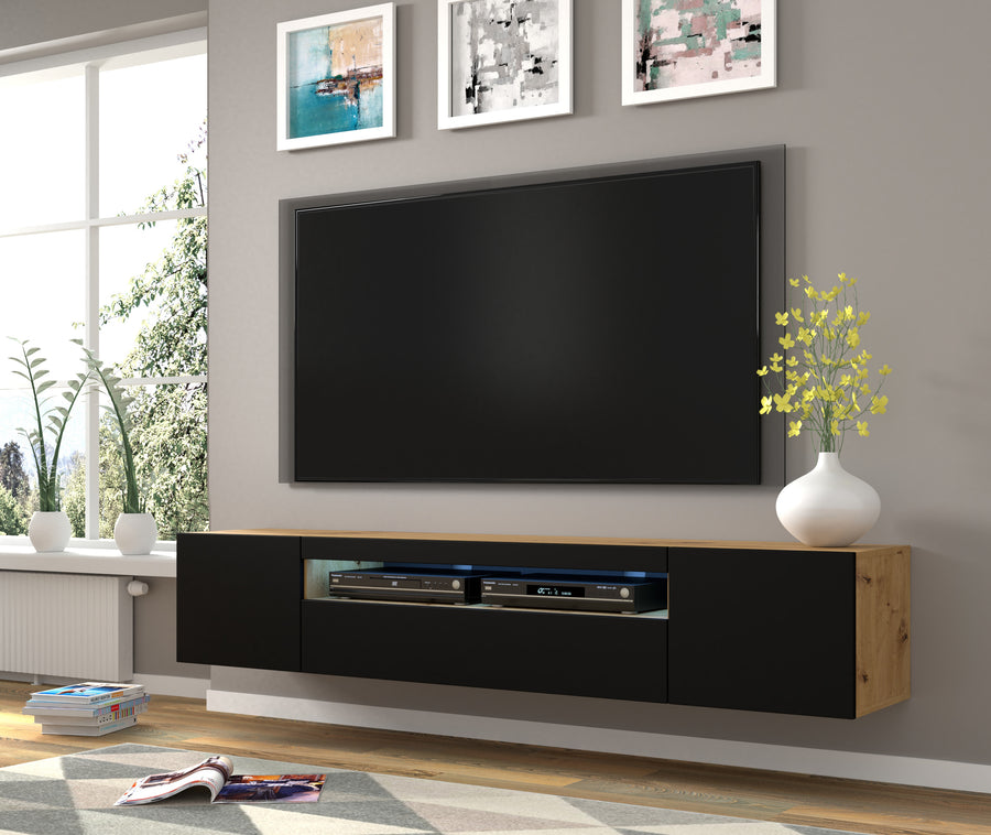 TV-Schrank – AURA – Modernes Hänge- und Standmöbel mit Stauraum
