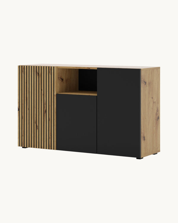 AURIS I Kommode – 135 cm – Moderne Anrichte mit Holzoptik und Push-to-Open-System