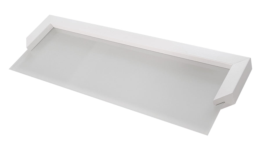 Wandregal – AURIS I – 60 cm Modernes Hängeregal-Set aus Glas und Holzoptik