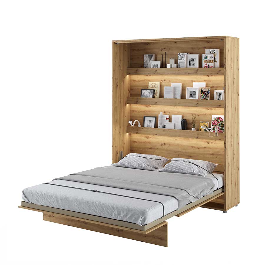 Klappbett – BED CONCEPT – Vertikales Wandbett 160×200 cm mit Metallrahmen