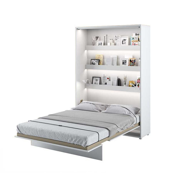BED CONCEPT Klappbett – 140x200 cm – Vertikales Wandbett mit Metallrahmen
