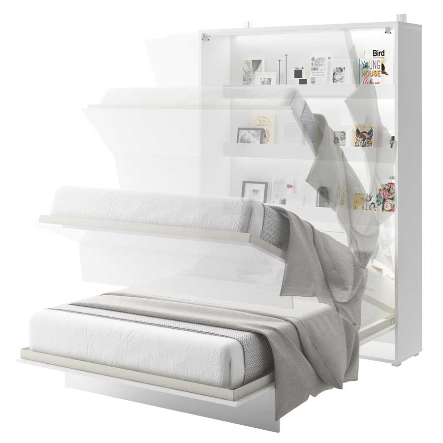 Klappbett – BED CONCEPT – Vertikales Wandbett 140×200 cm mit Metallrahmen