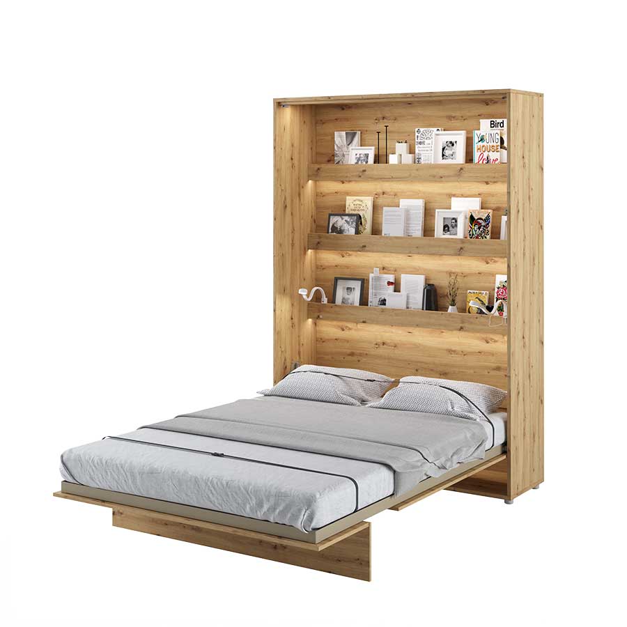 Klappbett – BED CONCEPT – Vertikales Wandbett 140×200 cm mit Metallrahmen