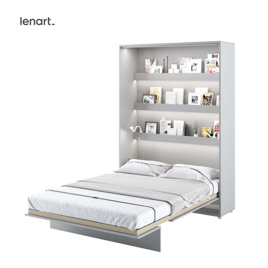 Klappbett – BED CONCEPT – Vertikales Wandbett 140×200 cm mit Metallrahmen