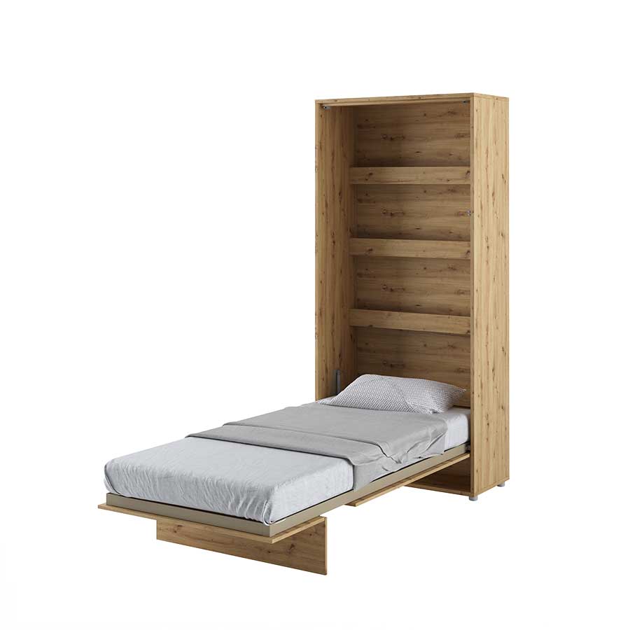 Klappbett – BED CONCEPT – Vertikales Wandbett 90×200 cm mit Metallrahmen