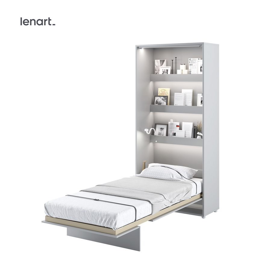 Klappbett – BED CONCEPT – Vertikales Wandbett 90×200 cm mit Metallrahmen