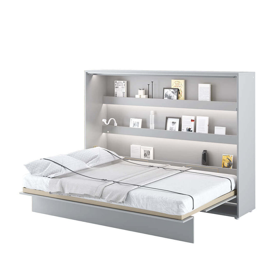 Klappbett – BED CONCEPT – Horizontales Wandbett 140×200 cm mit Metallrahmen
