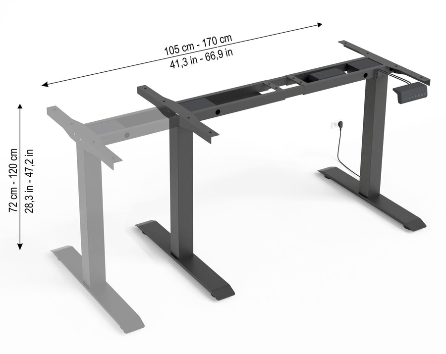 Schreibtischgestell – RXD1 – Höhenverstellbar mit Memory-Funktion