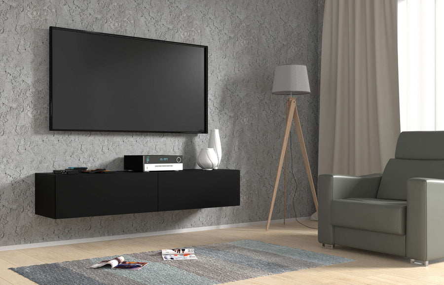 TV-Lowboard – BINGO – Wandhängendes Lowboard mit Stauraum