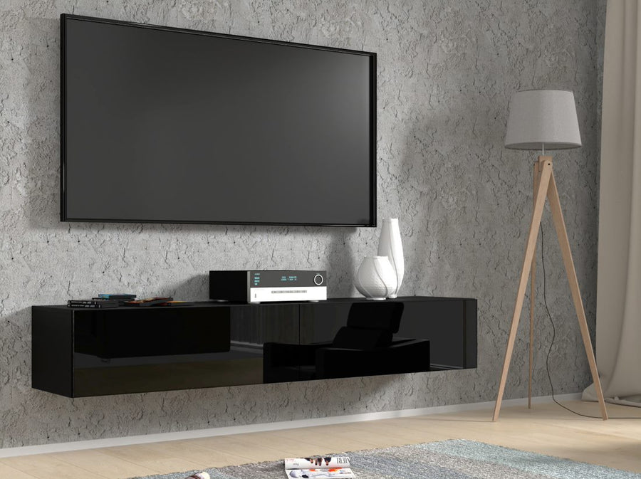 TV-Lowboard – BINGO – Wandhängendes Lowboard mit Stauraum
