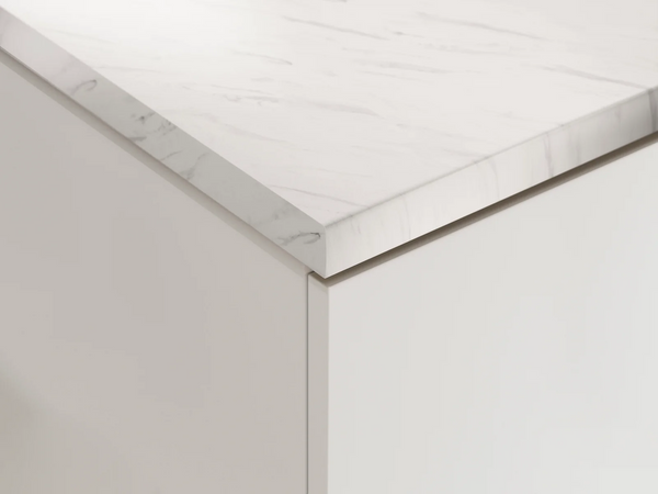 Küchenarbeitsplatte – Moderne 38 mm Arbeitsplatte in Marmor-Bianco-Optik