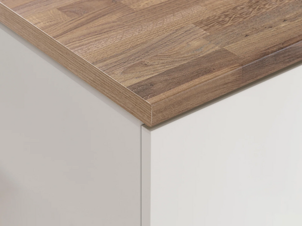 Küchenarbeitsplatte – Moderne 38 mm Arbeitsplatte in heller Porterhouse-Optik